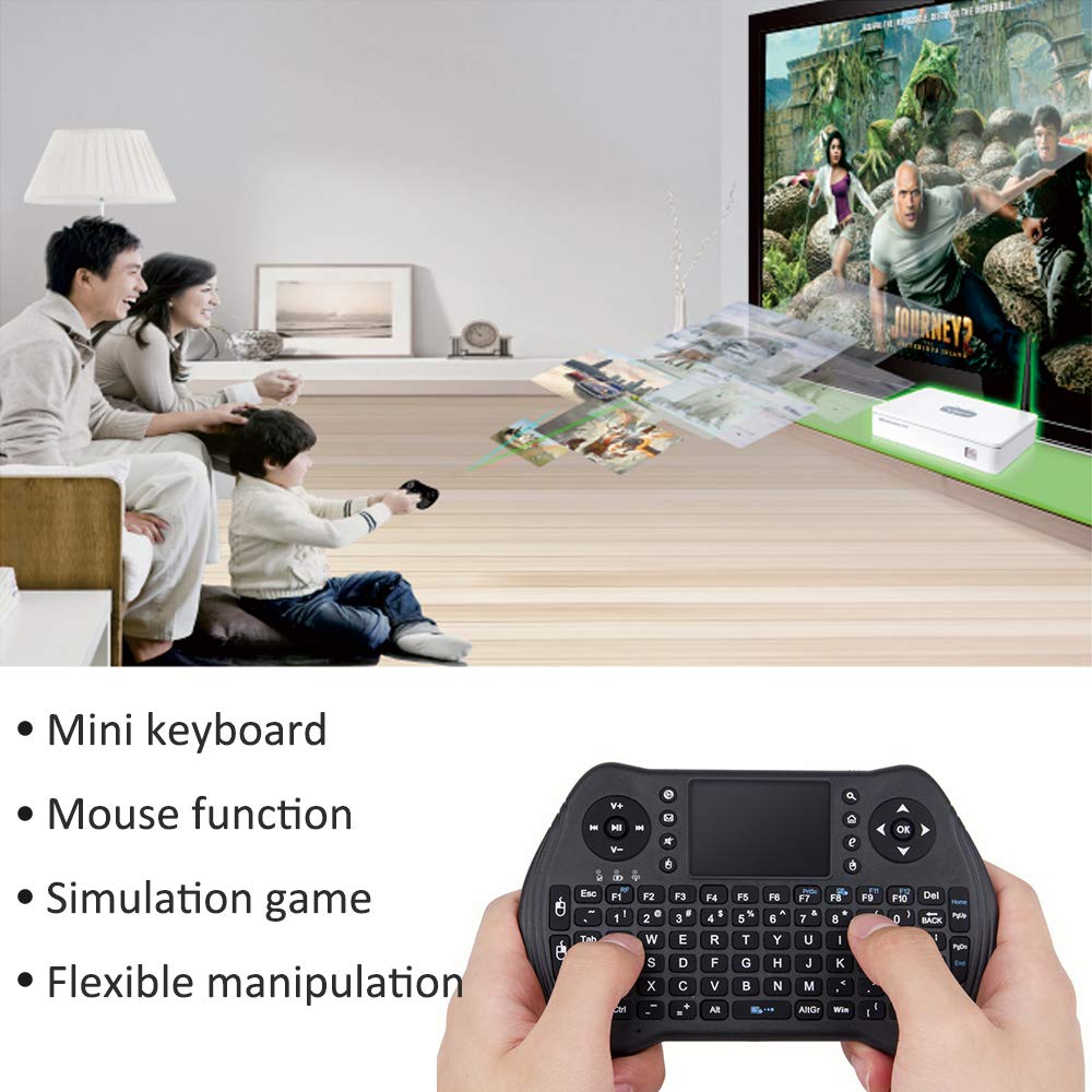 Upvivi 2.4G Wireless Keyboard With Touchpad Mouse Backlit Usb Mini Keyboard Multi Media Handheld Android Box Remote Keyboard For